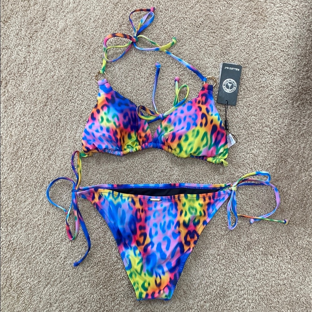 RELLECIGA Multicolor Leopard Print Bikini